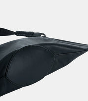 Bottom corner view of the ChicCurve Shoulder Bag – sleek, smooth leather finish with strong craftsmanship.