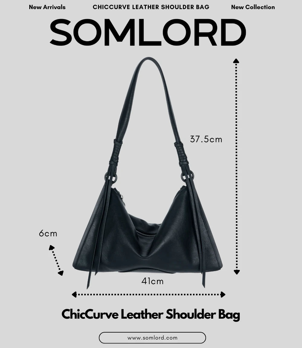 SOMLORD ChicCurve Leather Shoulder Bag Specification