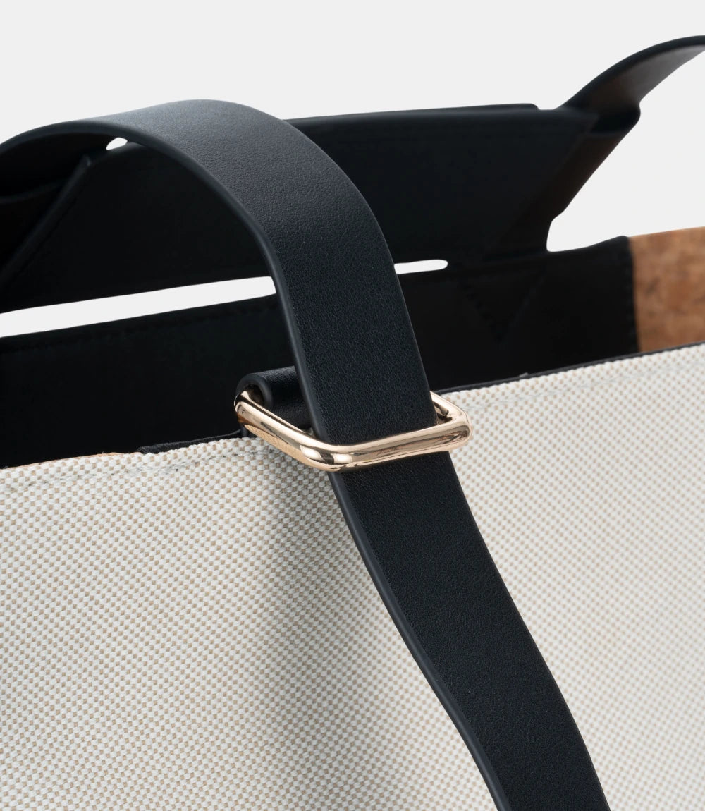 Premium gold-tone metal buckle – adjustable leather shoulder straps for added durability and modern aesthetics.